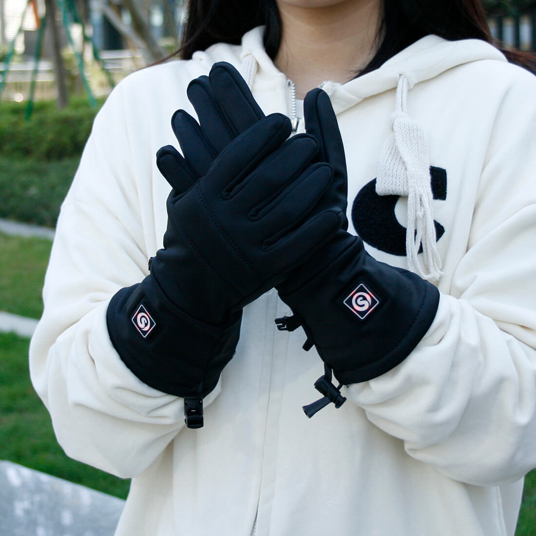 Dünne Elektrische Fingerwärmer Beheizte Handschuhe