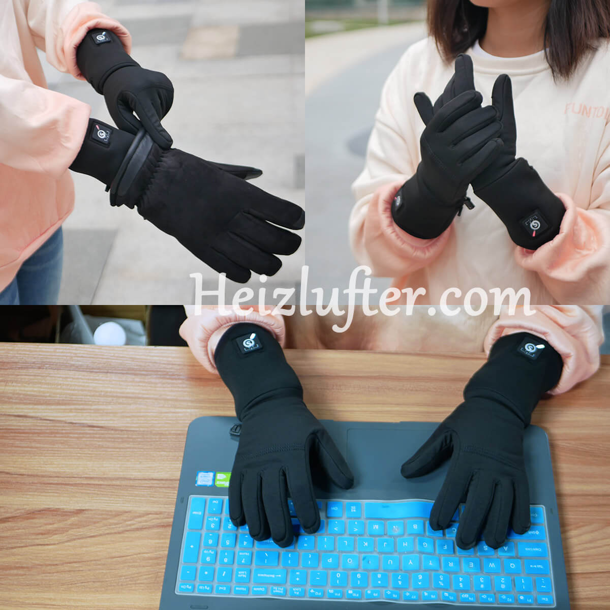 handschuhe mit integrierter heizung Savior Beheizbare Unterziehhandschuhe – Dünne Heizhandschuhe mit Touch