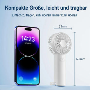 Tragbarer Mini-Lüfter | Schnelles USB-Aufladen | Leichtgewicht