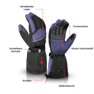 Savior Winter beheizte Arbeitshandschuhe — Kevlar-Griff, stoßfest, touchscreen-tauglich, wasserabweisend
