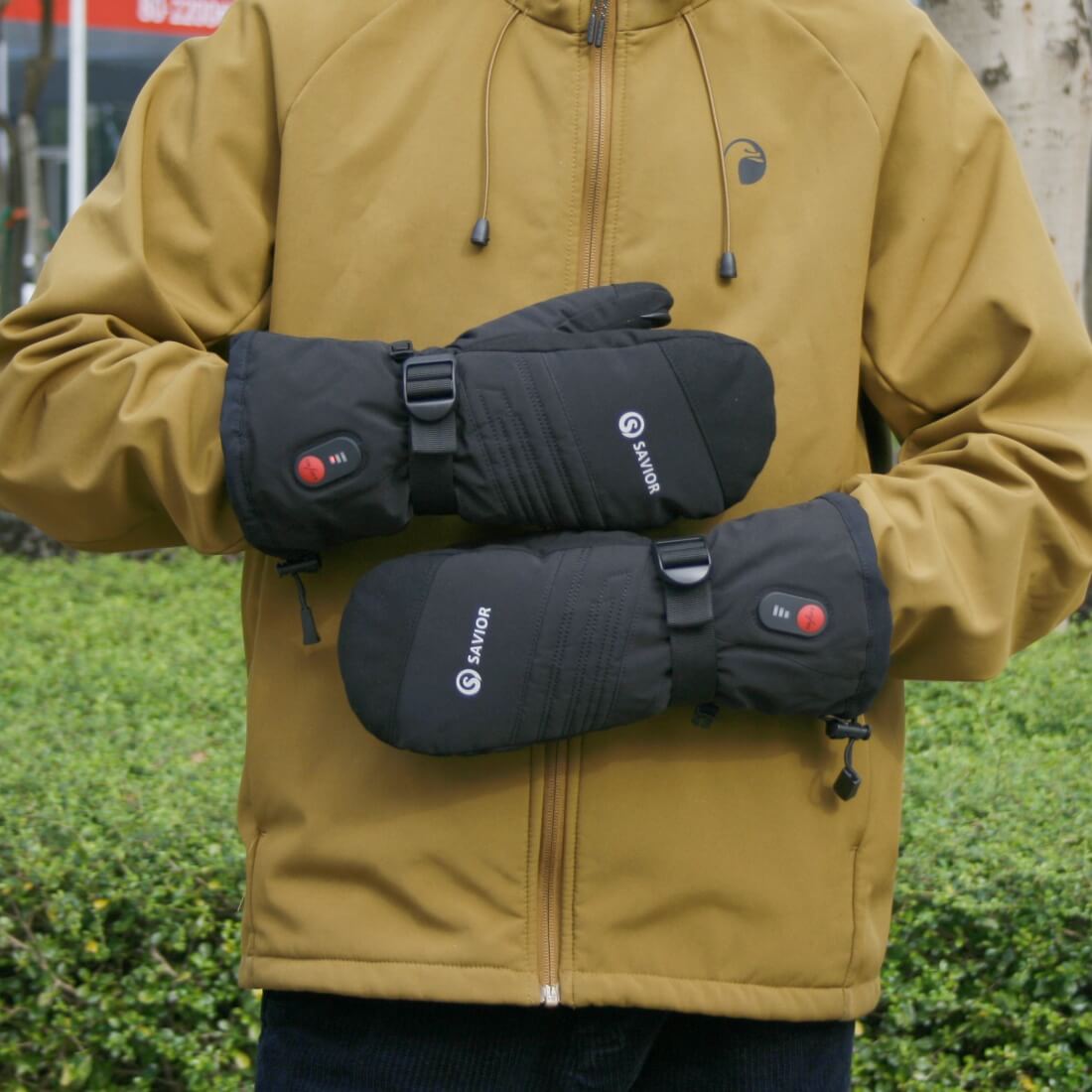 Savior Beheizte Fäustlinge für Ski