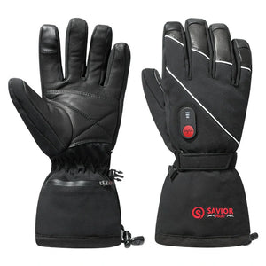 Savior Dicke Beheizte Lederhandschuhe 11