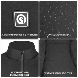 Savior Herren-Wärmeweste aus spritzwassergeschütztem Material