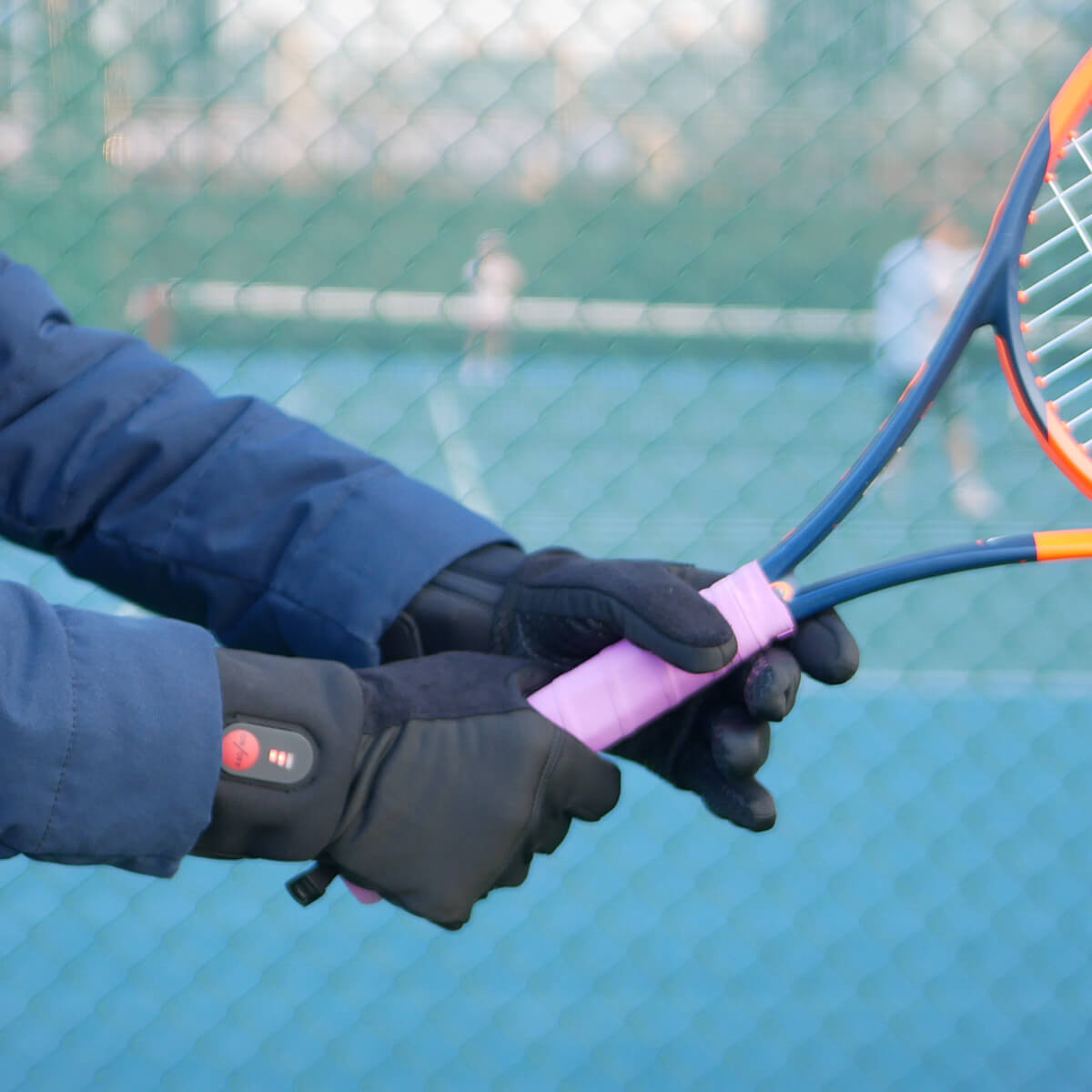 Sunwill wiederaufladbare elektrische Heizhandschuhe Innenfutter mit Touchscreen-fähigen Fingerspitzen