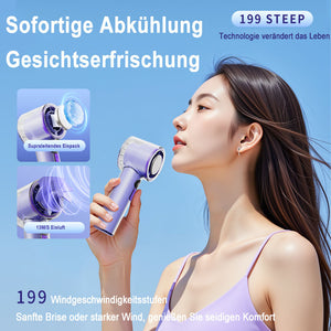 Portabler Transparenter Ventilator - 199 Stufen | Kühlung