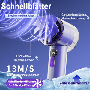 Portabler Transparenter Ventilator - 199 Stufen | Kühlung
