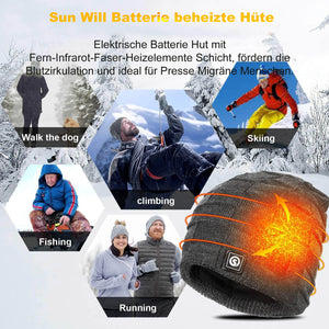 Savior Batterie Beheizte Mütze Für Erwachsene Winter Wiederaufladbare Beheizte Mütze