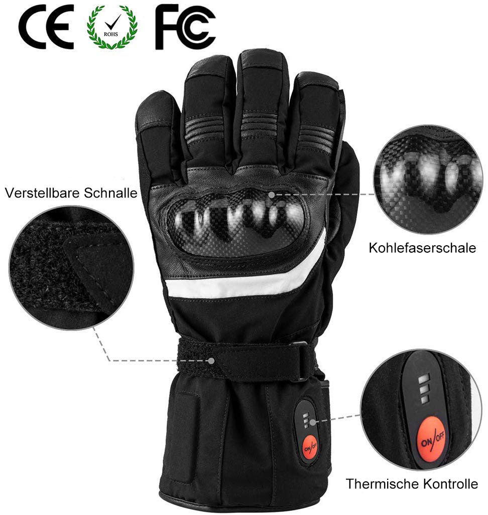 beheizbare handschuhe motorrad louis Savior Beheizte Handschuhe – Premium Leder – Motorrad & Skifahren – 7