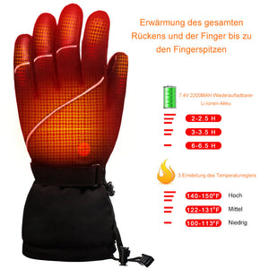 Savior Dicke Beheizte Lederhandschuhe | Leder Hand Warming Handschuhe
