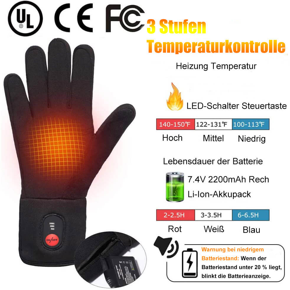 sun will elektrische beheizte handschuhe Sunwill wiederaufladbare elektrische Heizhandschuhe Innenfutter mit To