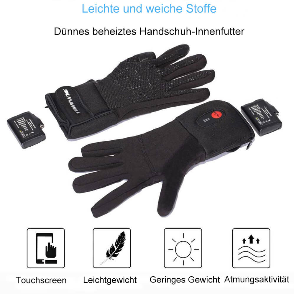 handschuhe innenfutter verdreht Sunwill wiederaufladbare elektrische Heizhandschuhe Innenfutter mit To