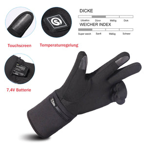 Savior Dünne beheizte Handschuhe Liner für Männer und Frauen | elektrische Fingerspitze Touch Screen Erwärmung Handschuhe