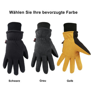OZERO Echte Hirschhaut Reithandschuhe | Winter wasserdichte Wildleder Handschuhe