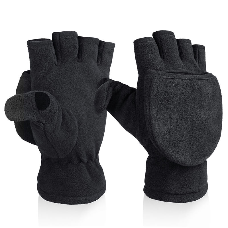 fingerlose handschuhe thinsulate OZERO 2-in-1 Damen & Herren Strickhandschuhe aus Wolle | Fingerlose Kl