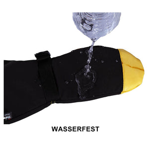 OZERO Leder Warme Handschuhe | 3M Isolierte Thermo für Snowboardhandschuhe