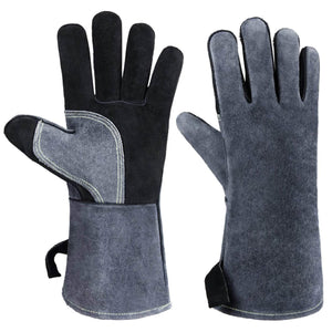 Ozero Leder Schweißen Hitzebeständige Handschuhe | Schweißen BBQ Heat Proof Handschuhe