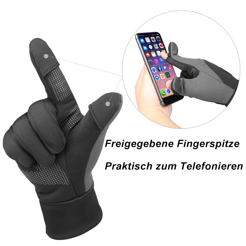 windschutz handschuhe OZERO Winter Angelhandschuhe & Fahrradhandschuhe – Wasserdicht, Winddi